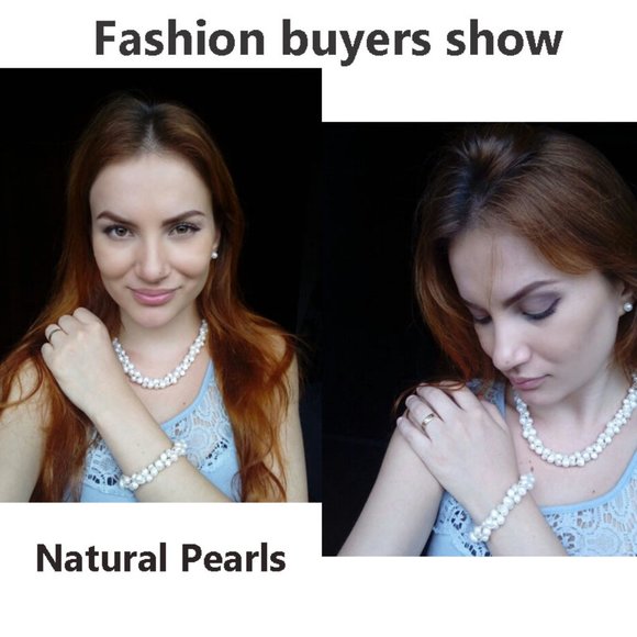 Natural Baroque Pearl Jewelry Set - Picture 6 of 9